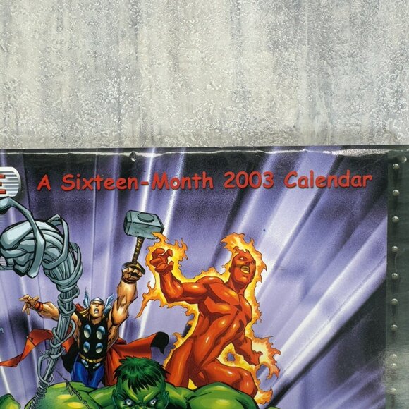 Marvel Fanastic 4 X-Men Justice League 4 Calenders Unused 2003 2004 2005 Vintage - Picture 3 of 16